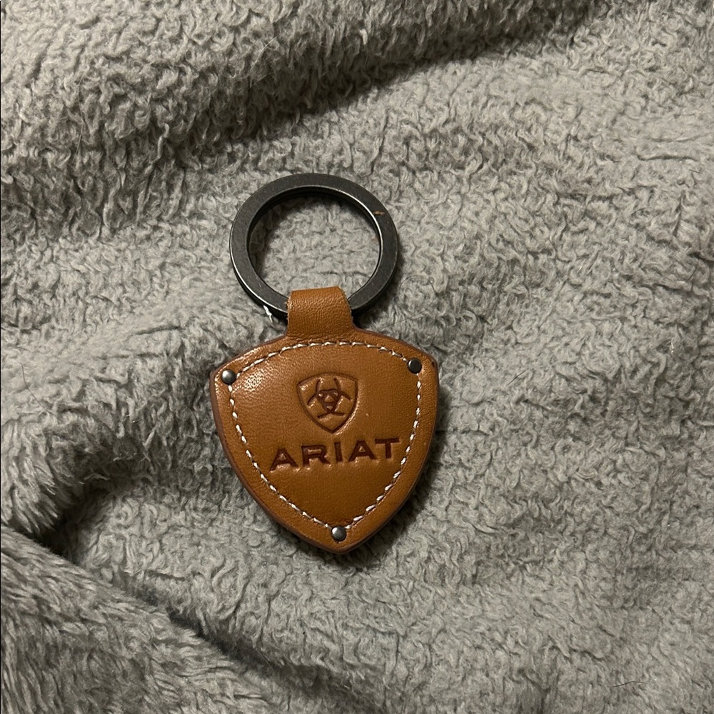 Ariat Brown Leather Keychain NWOT